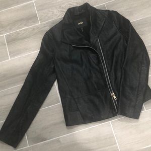 Maje leather black jacket